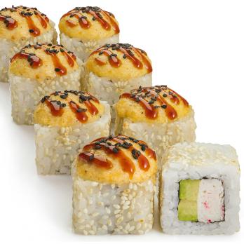 Запеченный ролл со снежным крабом