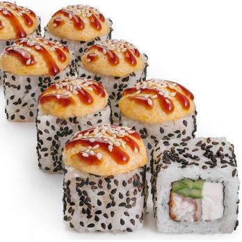 Запеченный ролл с угрём