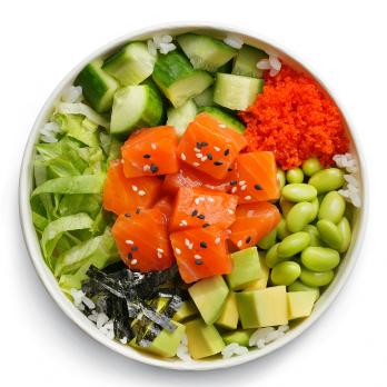 Поке с лососем