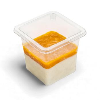 Панакота с пюре манго