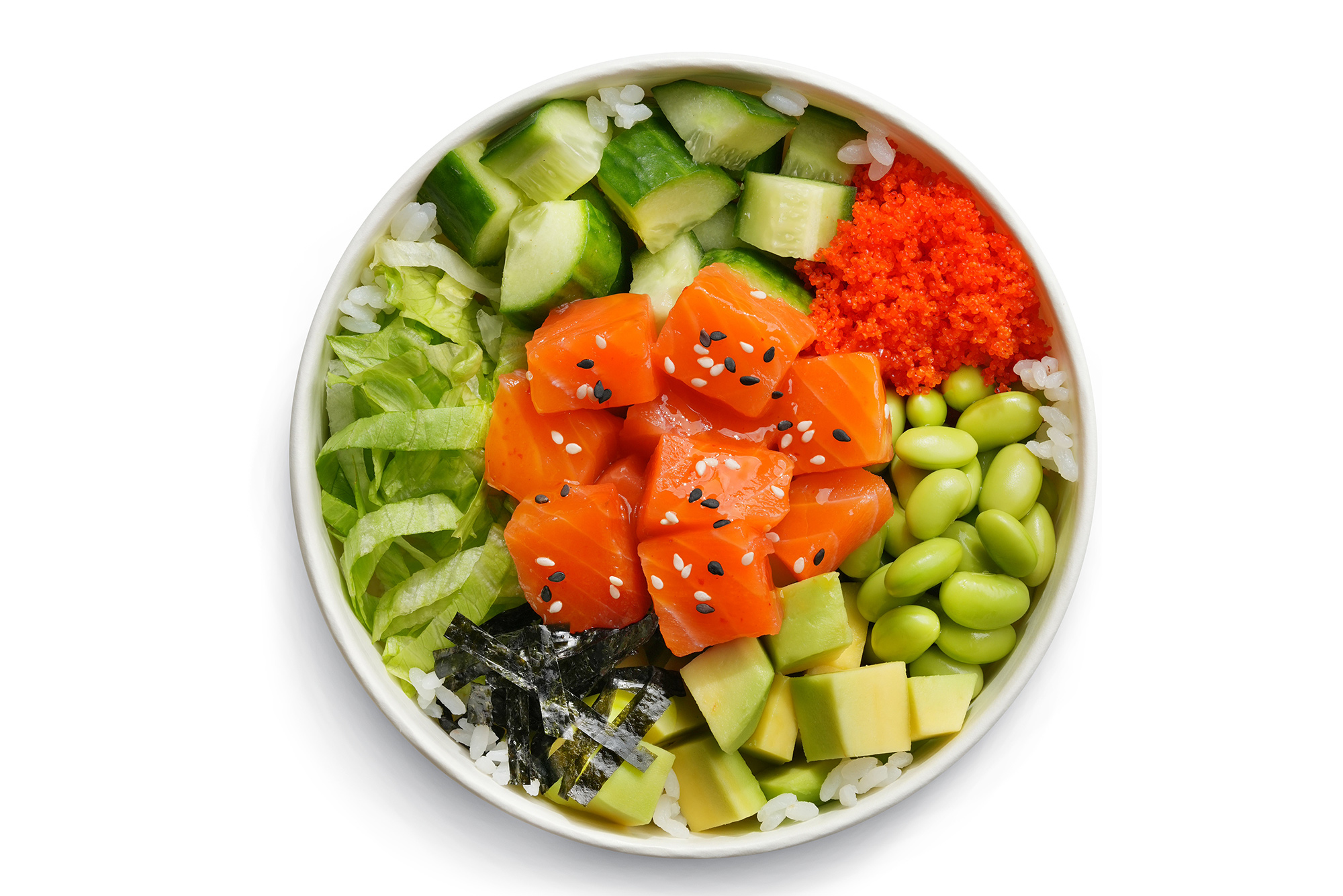 

Поке с лососем - Mалый