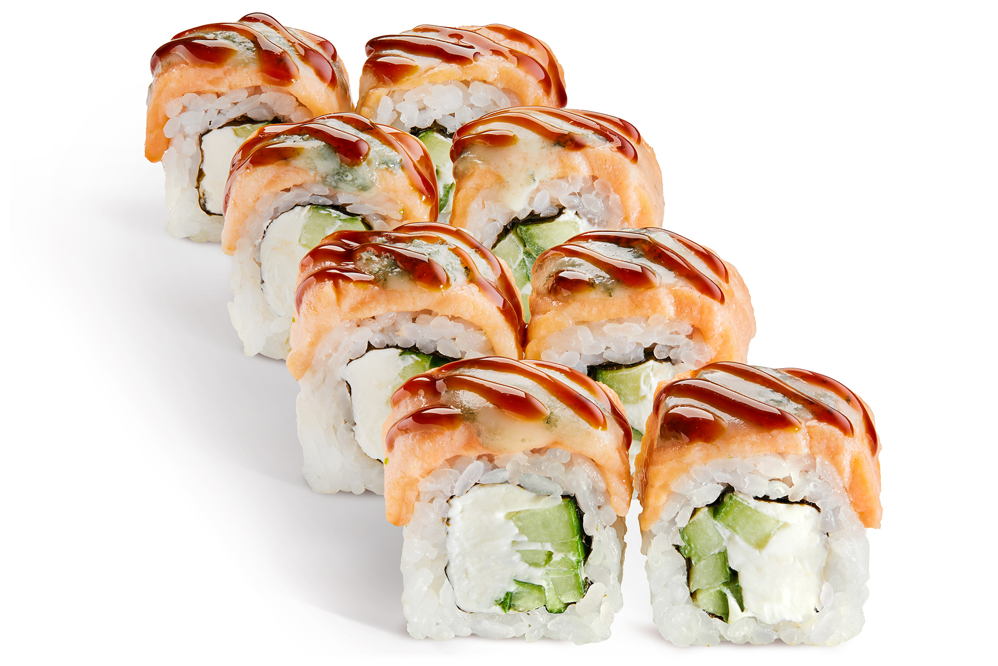 

Горячий ролл Лосось терияки - 8 шт.