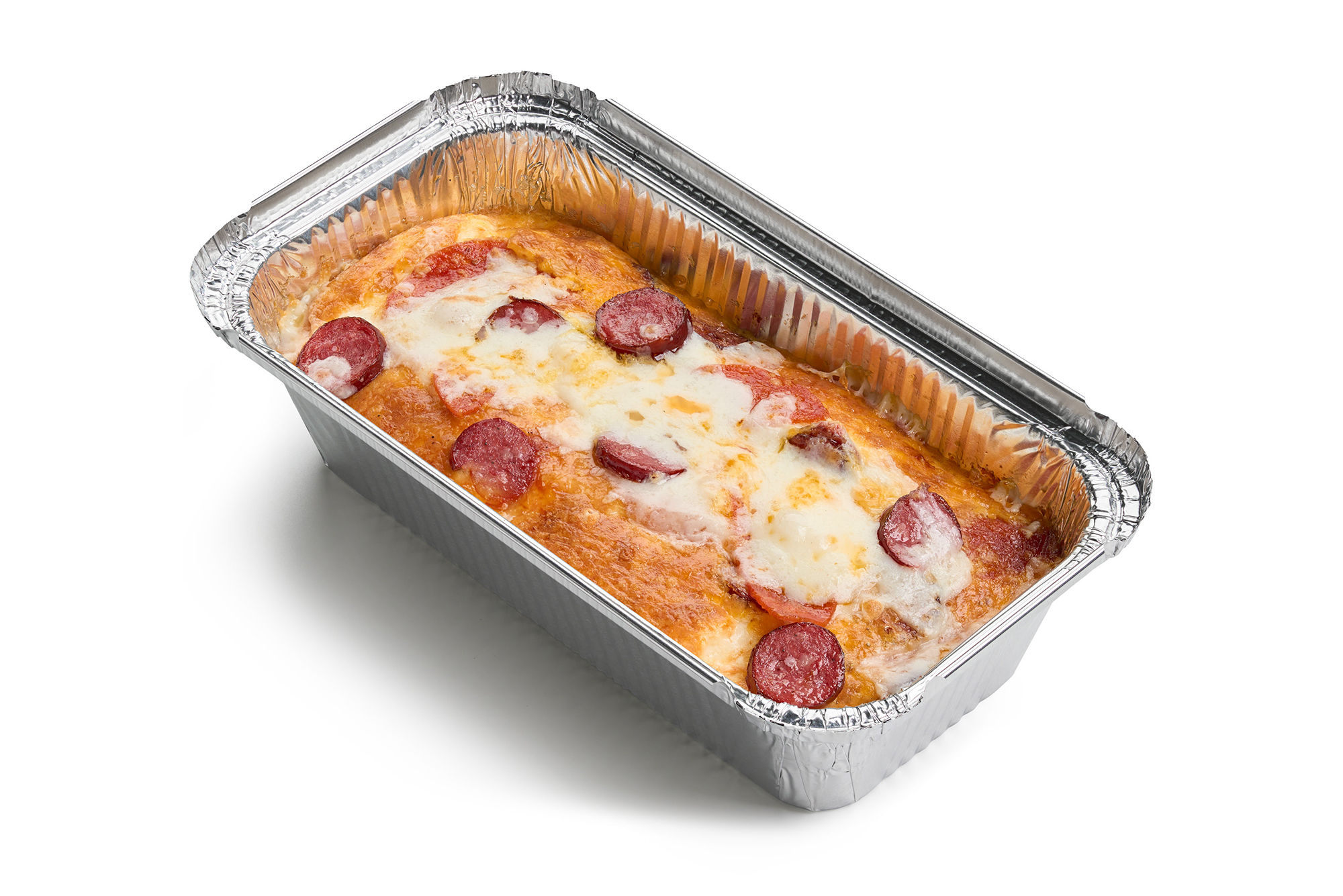 

Омлет с колбасками и сыром