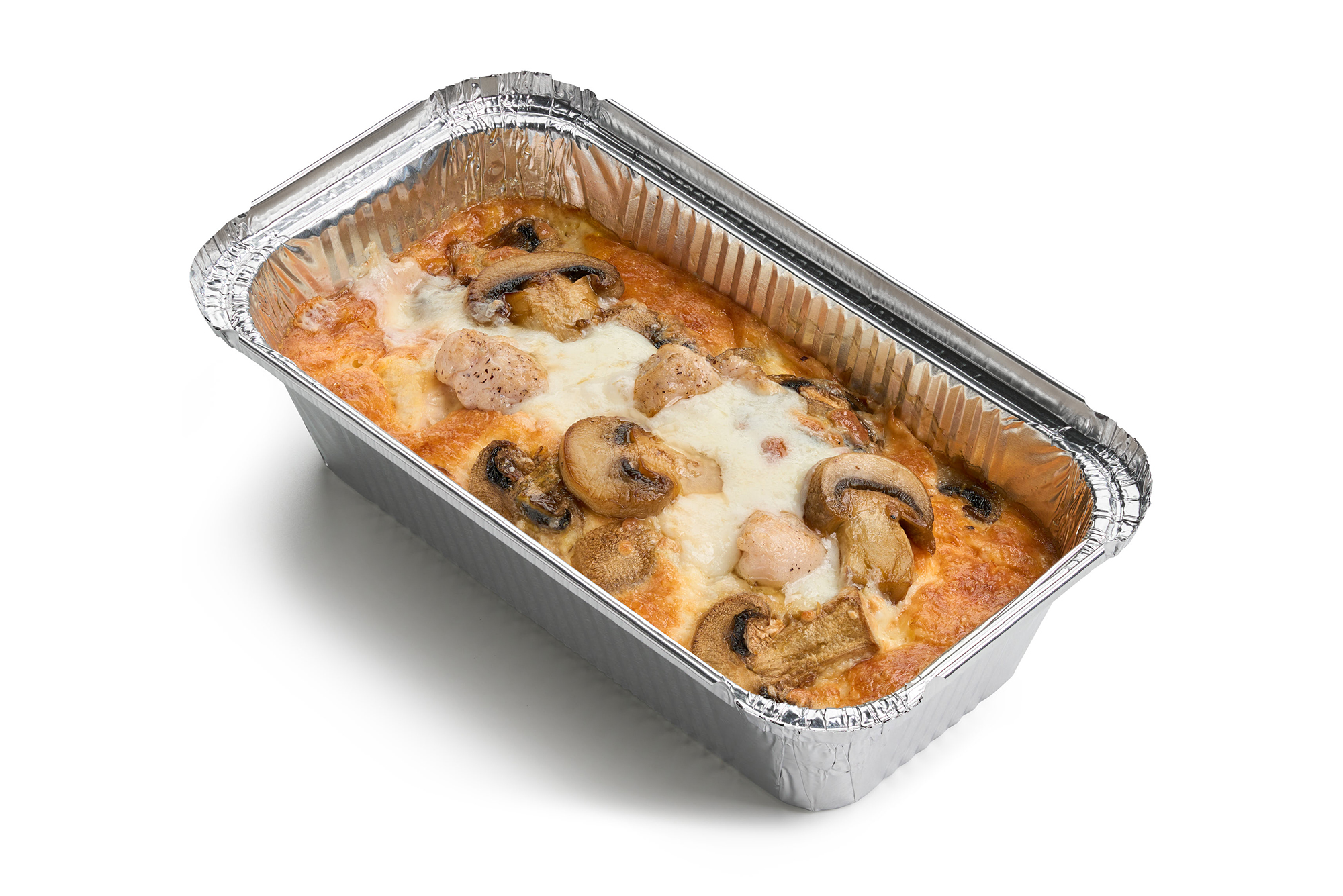 

Омлет с курицей и грибами